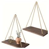 DCdray Boho Decor Hanging Shelf, Storage...