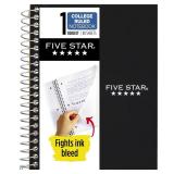 Five Star Spiral Notebook, 1 Subject, College...