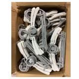 Plastic Clothes Hangers - Space Saving,...