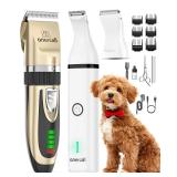 oneisall Dog Clippers and Paw Trimmer Kit 2 in...