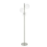 NO SHADES 62" Brushed Nickel Standard Floor Lamp