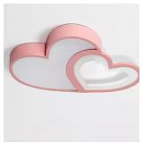 21.65 in Pink Creative Heart Shape Flush Mount...