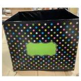 Polka Dot Storage Container - Black, Colorful...