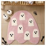 Ceenna Halloween Bath Rug White Goth Ghost Bath...