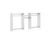 Basic Hanging 60 in. W - 96 in. W White Wood...