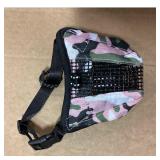 Soft Pet Muzzle - Pink Camo, XS, Breathable Mesh