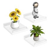 RYOFOBETTO Small Floating Shelf, 6 X 6 Inches...