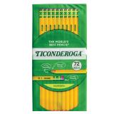 Ticonderoga Wood-Cased Pencils, Pre-Sharpened,...