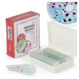 AmScope 25pc Prepared Glass Microscope Slides...