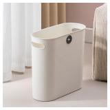 LAIGOO Small Trash Can Plastic Wastebasket...