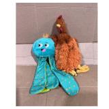Unbranded Plush Dog Toys - Chicken, Octopus