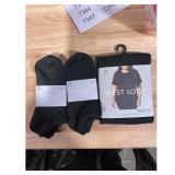 West Loop Socks and Tee - Black, Size M