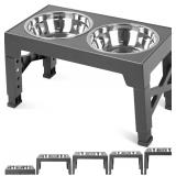 Niubya Grey Raised Pet Bowls $22.99
