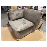 Suede Corner Chair