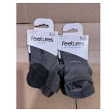 Feetures Socks Gray L 2 Pairs