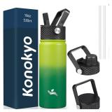 Konokyo 18 oz Insulated Water Bottle Stainless...