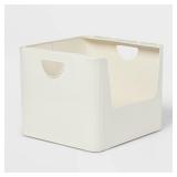 Metal Bin Large Open Front Ivory - Brightroomï¿½