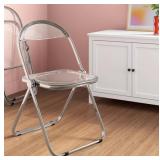 Modern Metal Acrylic Folding Chair