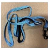 Voyager Dog Leash - Padded Handle, Durable, Blue