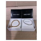 Nine West Bracelet Set Gold  Silver
