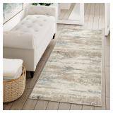 PureCozy Abstract Red Brown Runner Rug $33.74