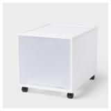 Modern Tall Narrow Drawer with Caster Wheel...