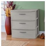 Brightroom 3-Drawer Tower - Plastic Storage, Gray