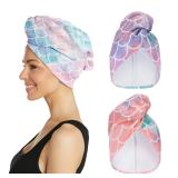 Turbie Twist 2-Pack Microfiber Hair Towel for...