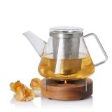 AdHoc Fusion Teapot With Tuto Warmer - Glass...