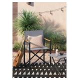 Henning Folding Patio Chair Gray