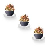 YOLS Floating Shelf, Round Metal with Acrylic,...