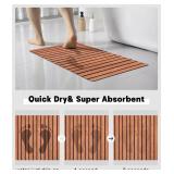 YIHOUSE Strip Printing Bath Rug - $18.98