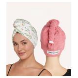 Turbie Twist Microfiber Hair Towel - Absorbent...