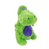 goDog Dinos T-Rex Squeaky Plush Dog Toy with...