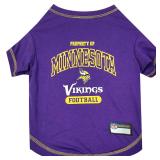 NFL Minnesota Vikings Dog T-shirt Large. -...