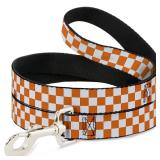 Dog Leash Checker White Tn Orange 6 Feet Long...