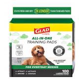 Glad Charcoal Puppy Pads 100 Count $26.88
