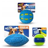 Nerf Dog Toy Gift Set, 3-Piece Set of Outdoor...