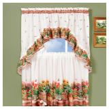 ACHIM Light Filtering Printed Tier & Swag...