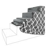 Best Pet Supplies Foam Pet Steps Cover for...