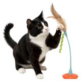 Petlinks Tippy Teaser Self Righting Feather Toy...