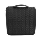 Pop-arazzi Black Quilted Toiletry Bag