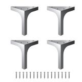 FENGFU GrayBlack 4.75 Metal Furniture Legs