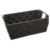 Whitmor 6581-2712-BLK Woven Strap Small Shelf...