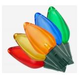 100 Count Multicolor Super Bright Steady Lit C9...