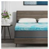 3" Queen Mattress Topper, Cooling Gel Memory...