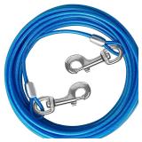 HaiYUAN Dog Tie Out Cable 10/15/20/25/30 FT...