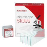 AmScope 72 Microscope Slides  100 Cover Glass