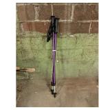 Trekking Poles Purple Adjustable Pair