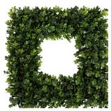 Pure Garden Boxwood Wreath - 16.5-Inch Square...